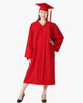 High School Premium Matte Graduation Cap, Gown, Tassel & Stole Package - Graduation Gown 
