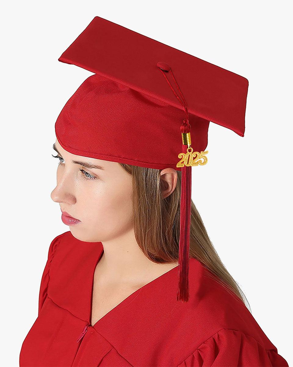 High School Premium Matte Graduation Cap, Gown, Tassel & Stole Package - Graduation Gown 