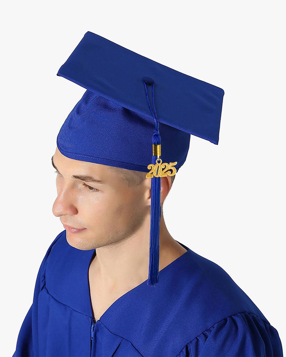 High School Premium Matte Graduation Cap, Gown, Tassel & Stole Package - Graduation Gown 