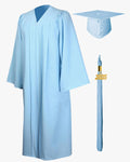 High School Premium Matte Graduation Cap, Gown, Tassel & Stole Package - Graduation Gown 
