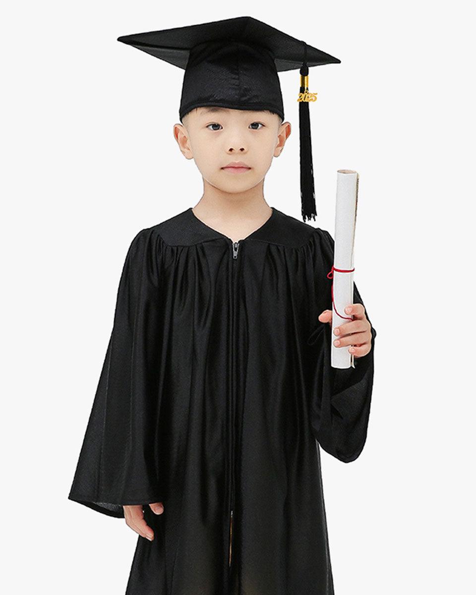 Shiny Kindergarten Cap, Gown & Tassel Package - 13 Colors Available - Graduation Gown 