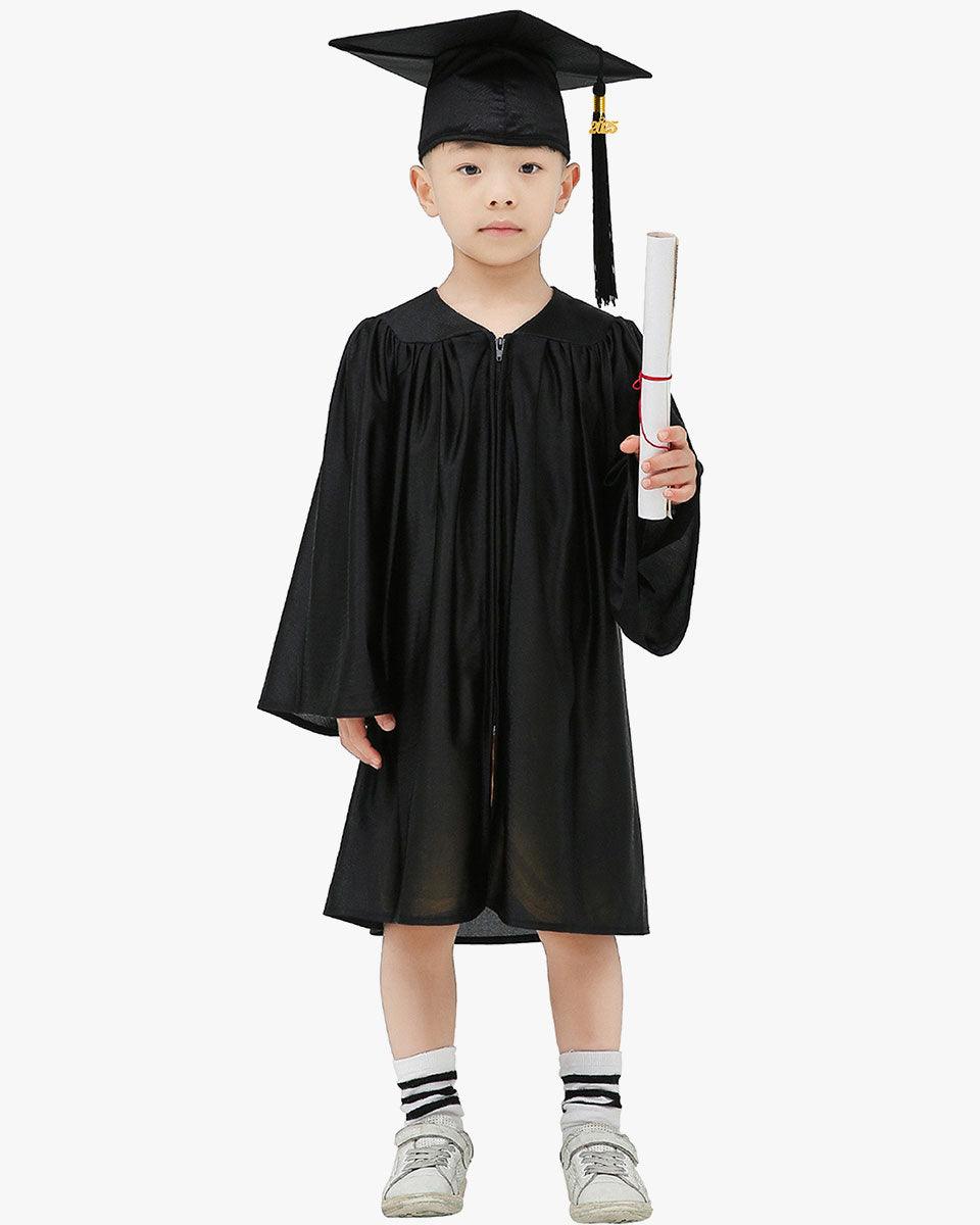 Shiny Kindergarten Cap, Gown & Tassel Package - 13 Colors Available - Graduation Gown 