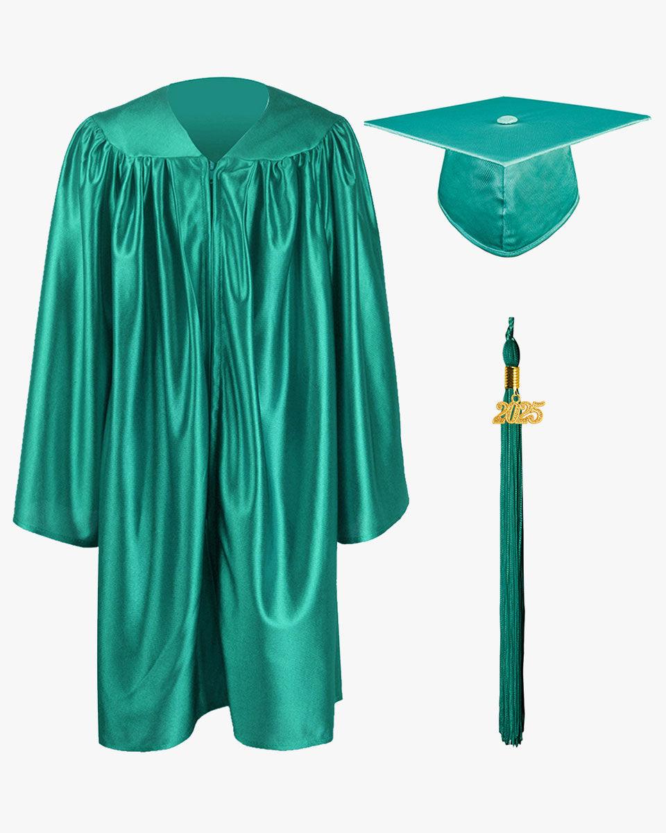 Shiny Kindergarten Cap, Gown & Tassel Package - 13 Colors Available - Graduation Gown 