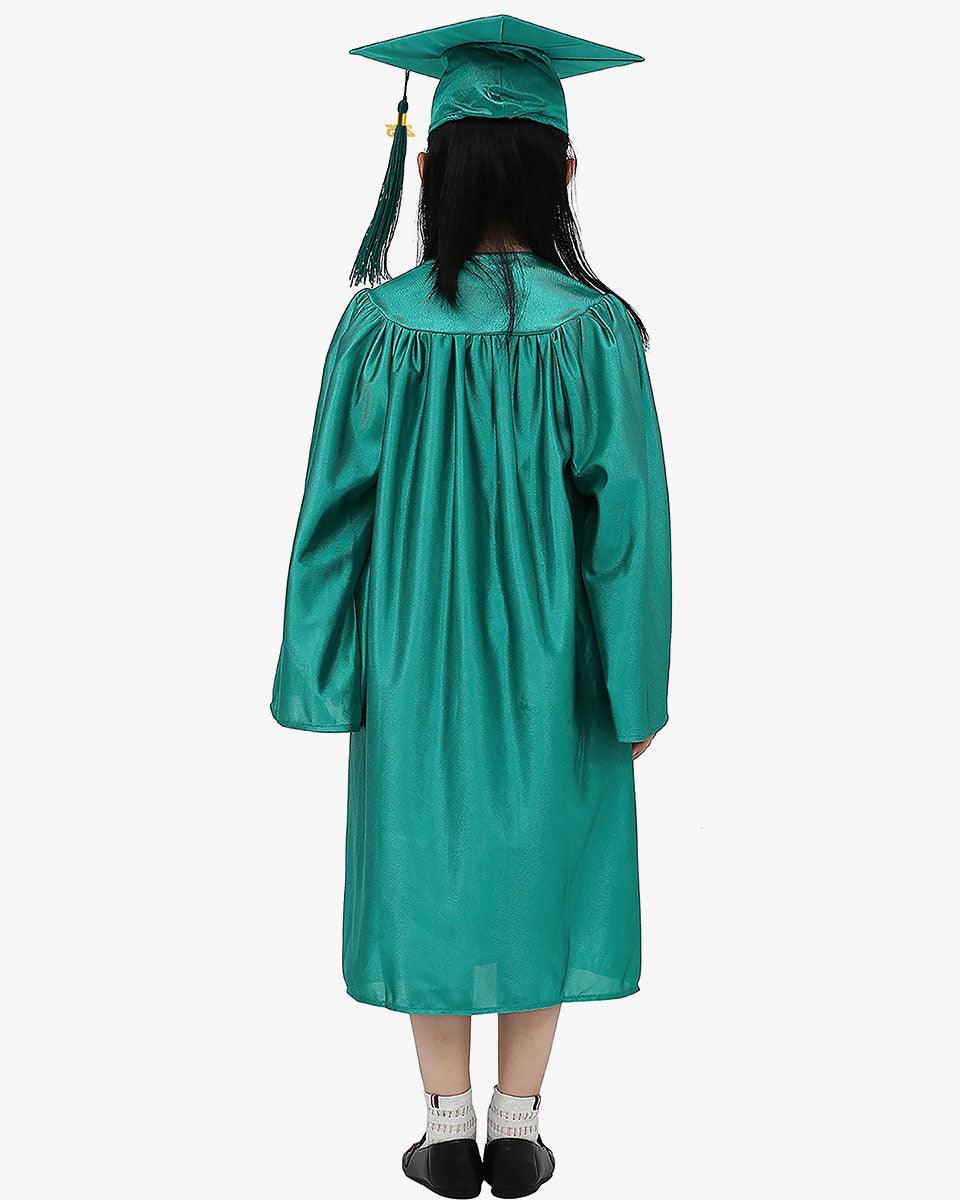 Shiny Kindergarten Cap, Gown & Tassel Package - 13 Colors Available - Graduation Gown 
