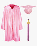 Shiny Kindergarten Cap, Gown & Tassel Package - 13 Colors Available - Graduation Gown 