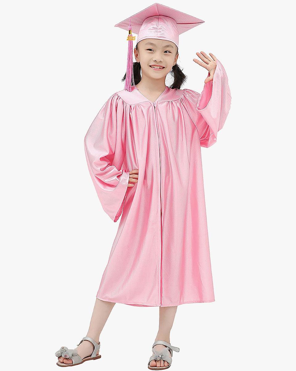 Shiny Kindergarten Cap, Gown & Tassel Package - 13 Colors Available - Graduation Gown 