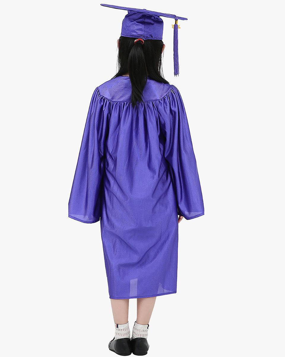 Shiny Kindergarten Cap, Gown & Tassel Package - 13 Colors Available - Graduation Gown 