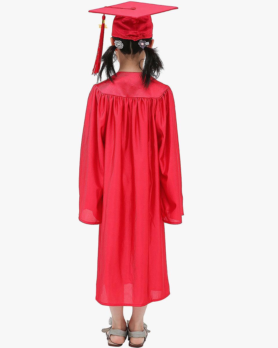Shiny Kindergarten Cap, Gown & Tassel Package - 13 Colors Available - Graduation Gown 