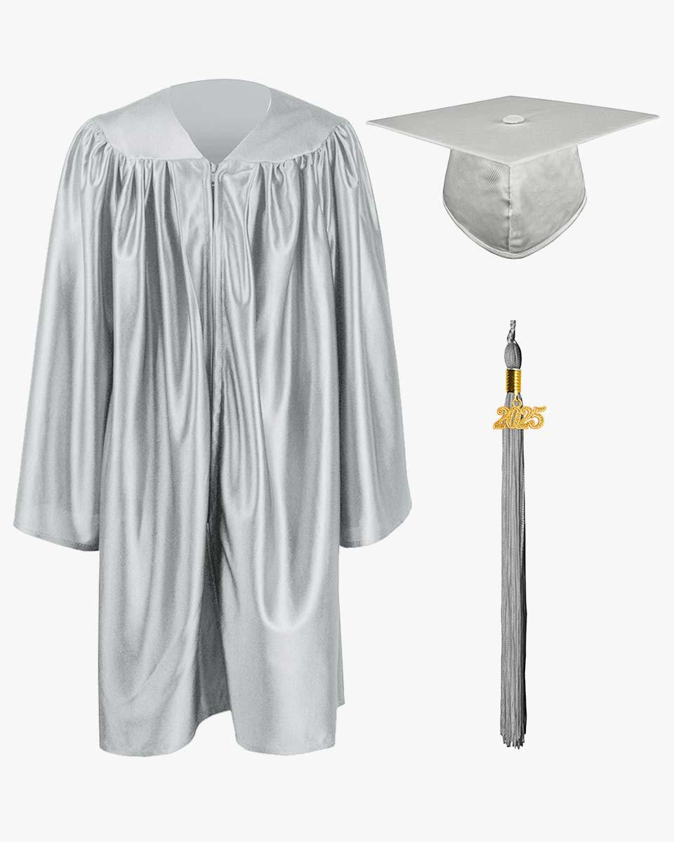 Shiny Kindergarten Cap, Gown & Tassel Package - 13 Colors Available - Graduation Gown 