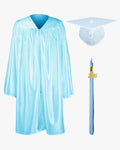Shiny Kindergarten Cap, Gown & Tassel Package - 13 Colors Available - Graduation Gown 