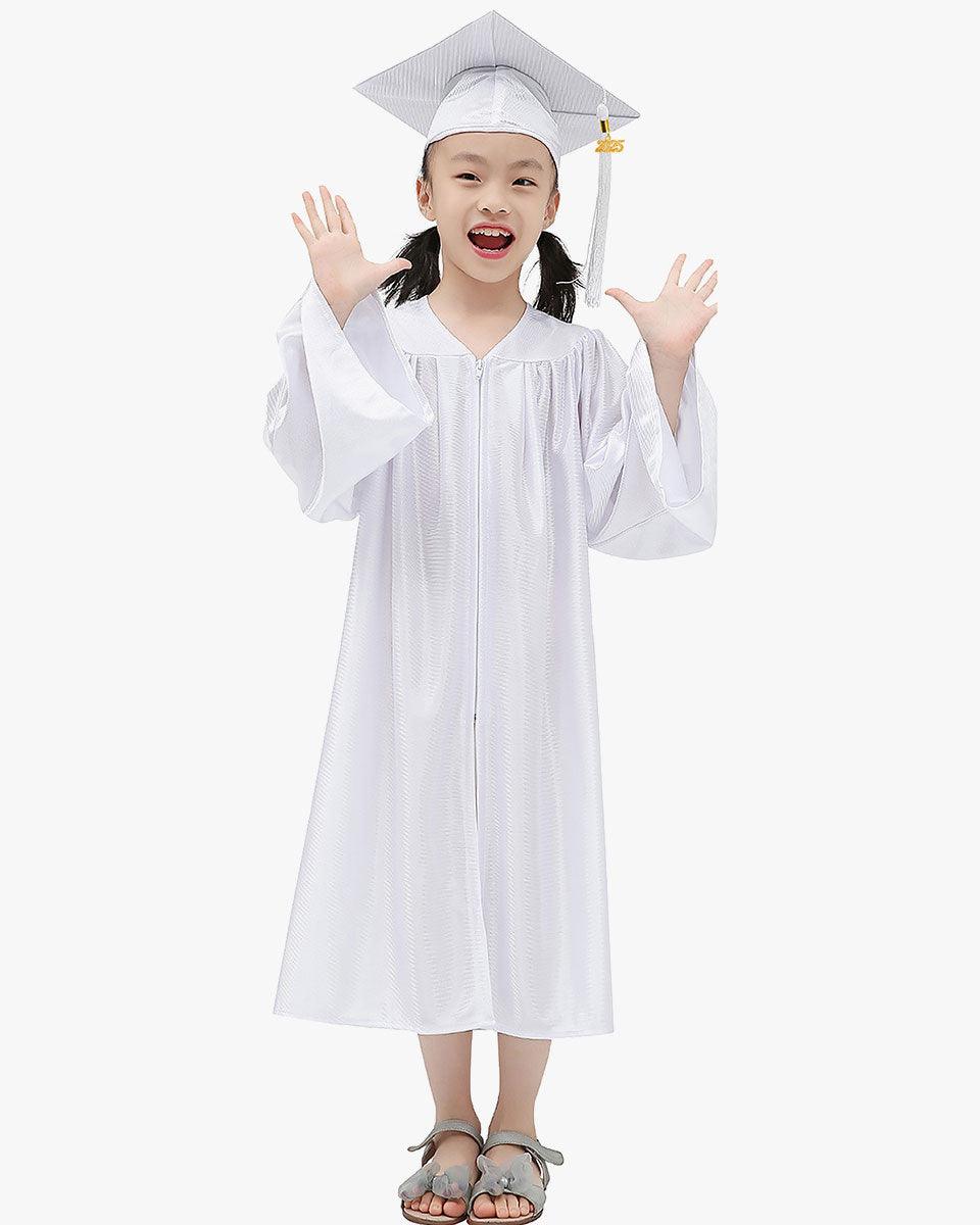 Shiny Kindergarten Cap, Gown & Tassel Package - 13 Colors Available - Graduation Gown 