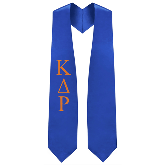 Kappa Delta Rho Greek Lettered Stole - Graduation Gown 