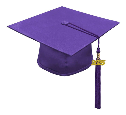 Matte Purple Kindergarten/Preschool Cap & Tassel - Graduation Seller