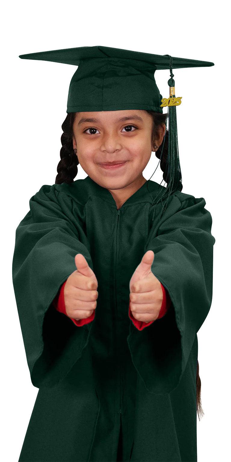 Matte Hunter Kindergarten/Preschool Cap & Gown - Graduation Gown 
