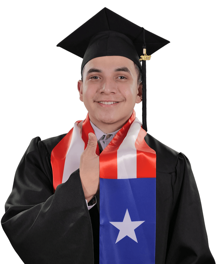 Puerto Rico Graduation Stole - Puerto Rico Flag Sash