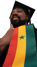 Senegal Graduation Stole - Senegal Flag Sash - Graduation Gown 