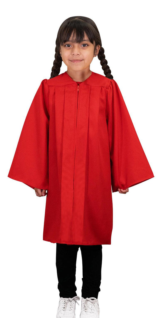 Matte Red Kindergarten/Preschool Gown - Graduation Gown 