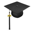 Shiny Black Bachelors Cap & Gown - Graduation Gown 