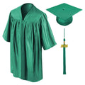 Shiny Emerald Green Kindergarten/Preschool Cap & Gown - Graduation Gown 