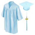 Shiny Light Blue Kindergarten/Preschool Cap & Gown - Graduation Gown 
