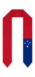 Samoa Graduation Stole - Samoan Flag Sash - Graduation Gown 