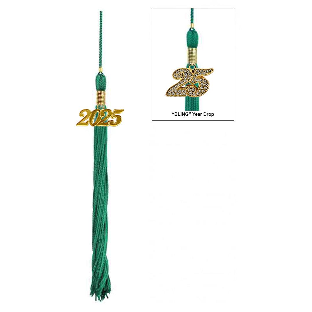 Shiny Emerald Green High School Cap & Gown - Graduation Gown 