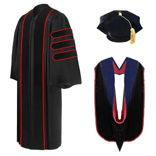 Doctoral Regalia Package for Texas Tech University Graduation - Graduation Gown 