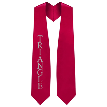 Triangle Greek Lettered Stole - Graduation Gown 