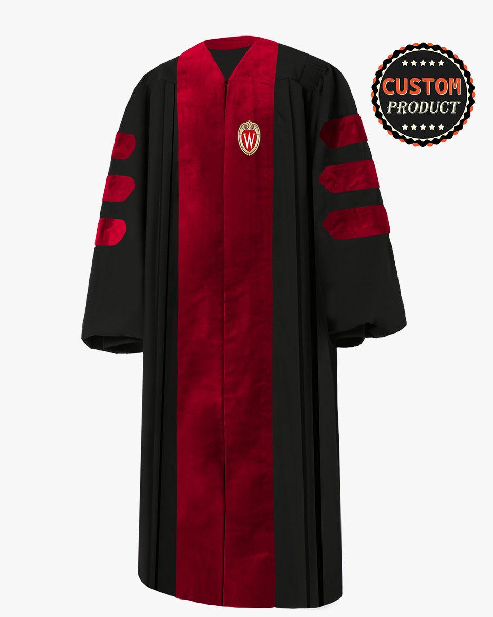 University of Wisconsin-Madison Doctoral Regalia Graduation Gown