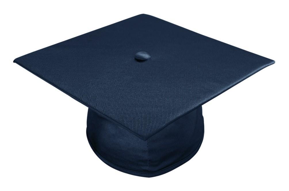 Shiny Navy Blue Bachelors Academic Cap - Graduation Seller