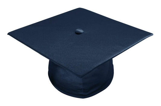 Shiny Navy Blue Bachelors Academic Cap - Graduation Seller