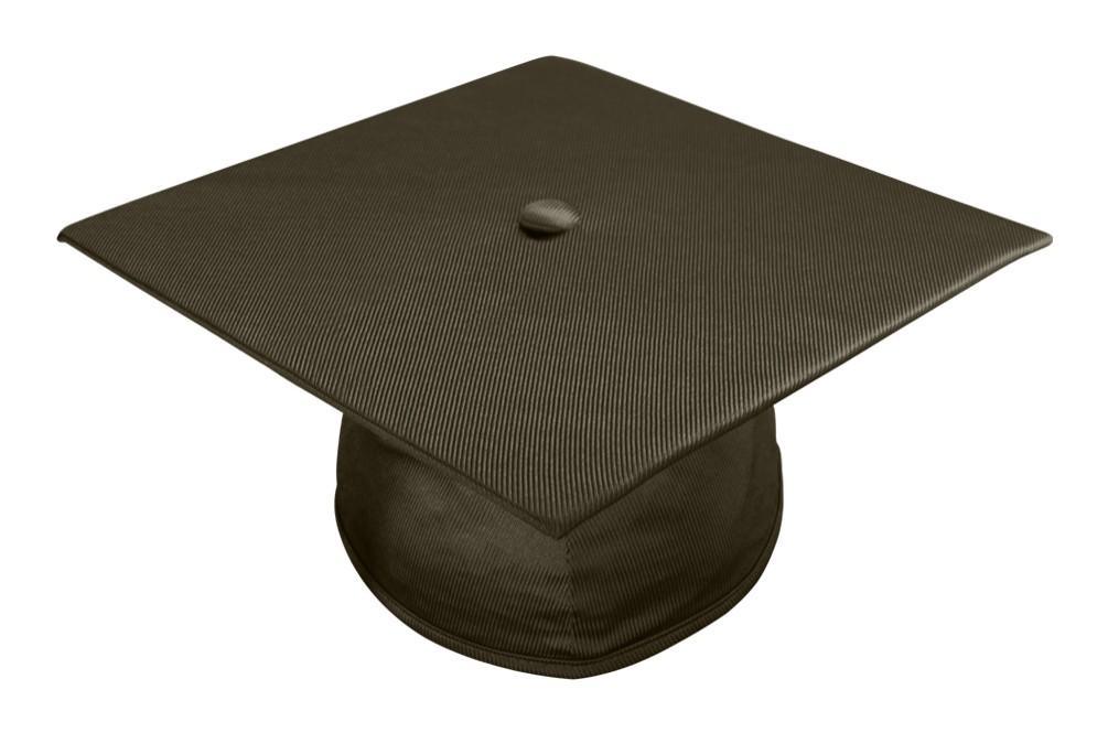 Shiny Brown Bachelors Academic Cap - Graduation Seller