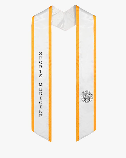 Custom Slanted Honor Stole with Trim - Graduation Gown 