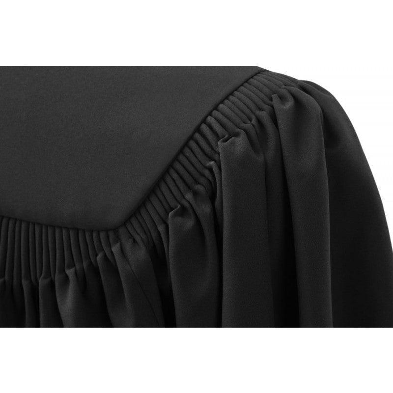 Deluxe Black Junior High/Middle School Cap & Gown - Graduation Gown 