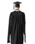 Deluxe Fluted Master Academic Gown & Mortarboard - Graduation Gown 
