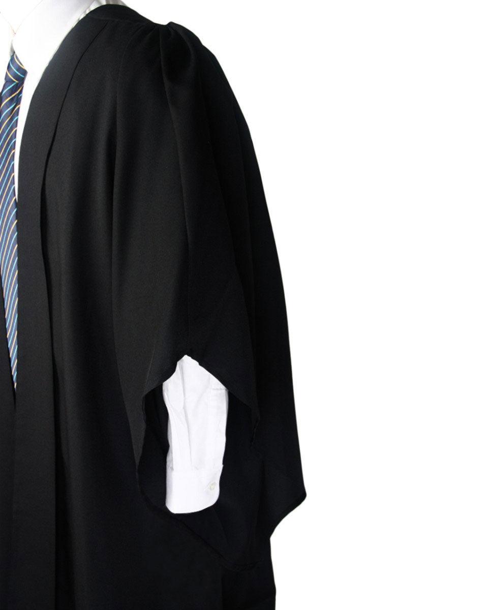 Deluxe Fluted Master Academic Gown & Mortarboard - Graduation Gown 