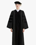 Economy Doctoral Graduation Gown, Tam & Hood Package - Graduation Gown 
