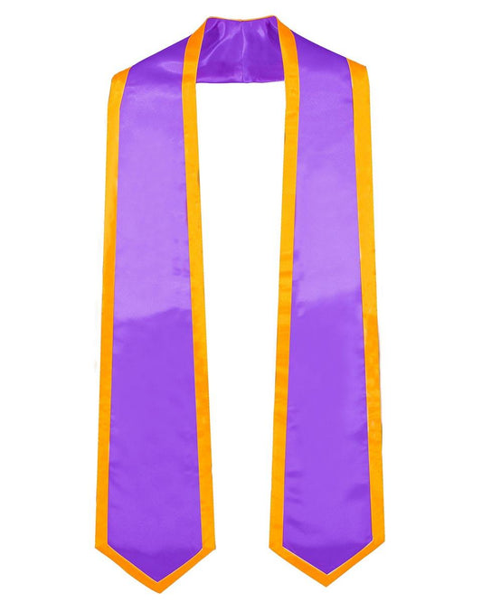 Graduation Stoles Classic End With Trim - 11 Colors Available - Graduation Gown 