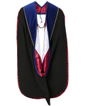 Deluxe Doctoral Tam, Gown & Hood Package - Black - Graduation Gown 