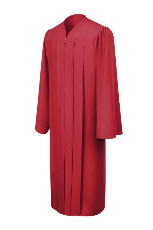 Matte Red Bachelors Gown - Graduation Gown 