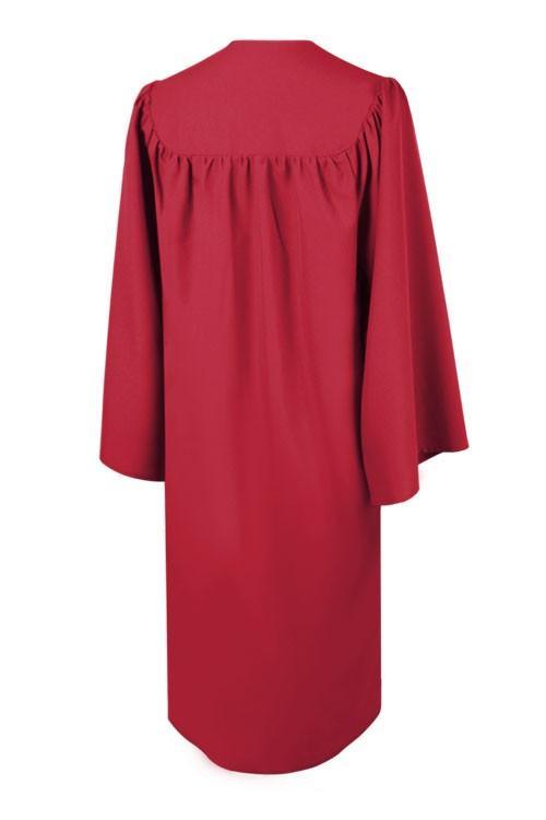 Matte Red Junior High/Middle School Gown - Graduation Gown 