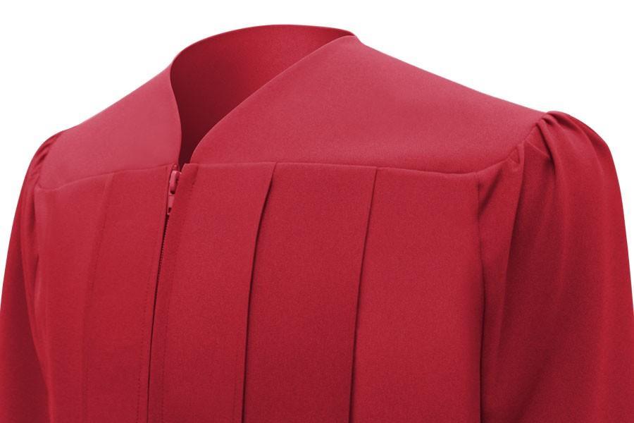 Matte Red Bachelors Gown - Graduation Gown 