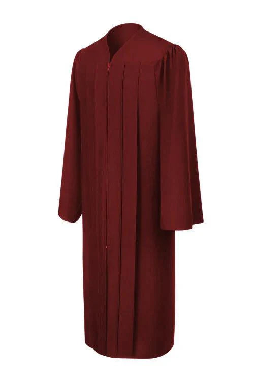 Matte Burgundy Bachelors Academic Gown - Graduation Gown 