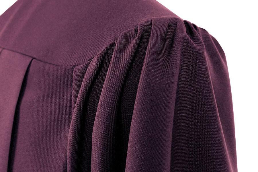 Matte Maroon High School Gown - Graduation Gown 