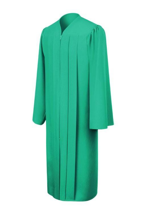 Matte Emerald Green Bachelors Gown - Graduation Gown 