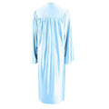 Shiny Light Blue High School Gown - Graduation Gown 