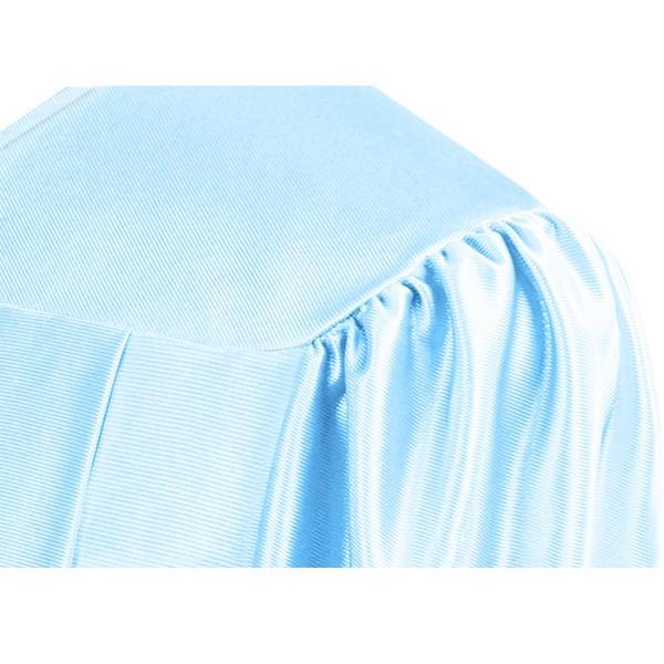 Shiny Light Blue High School Gown - Graduation Gown 
