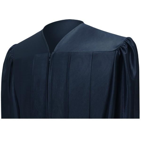 Shiny Navy Blue Bachelors Gown - Graduation Gown 