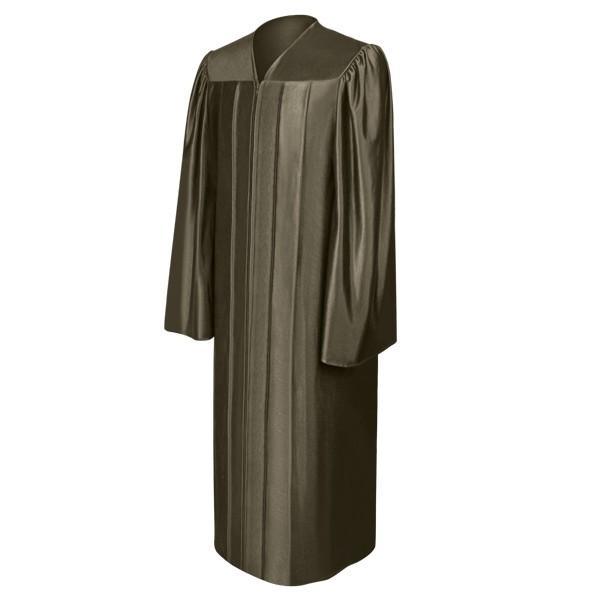 Shiny Brown High School Gown - Graduation Gown 
