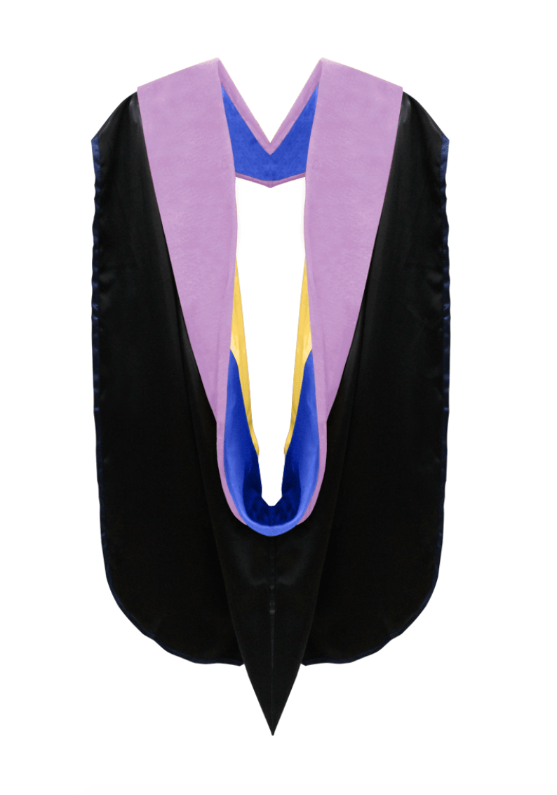 Doctor of Dentistry Hood - Royal Blue & Golden Yellow - Graduation Gown 
